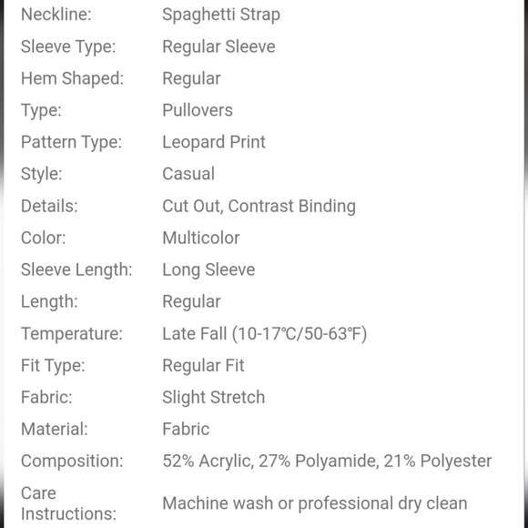 Mock Neck Cold Shoulder Leopard Print Sweater - Picture 6 of 7